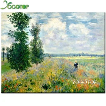 

YOGOTOP Diamond Embroidery DIY Diamond Painting Cross Stitch Kits Monet Water Lilies coloring beaded 5D Full Mosaic Decor QA269