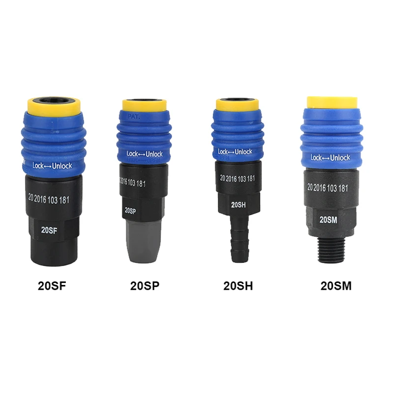 Air Compressor Connectors Three In One Hose Quick Connector 1/4" 3/8