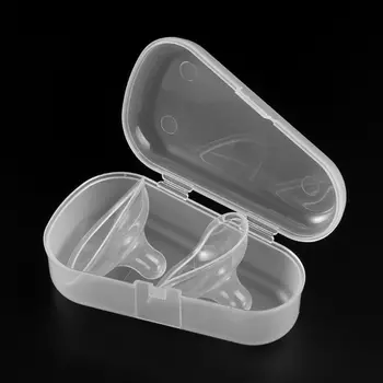 

2Pcs/Set Breast Pads Breastfeeding Silicone Ultrathin Soft Nipple Guard Protector Baby Milk Feeding Cover Transparent Silicone
