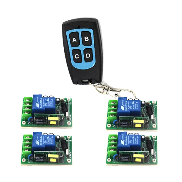 

AC 85V-250V 110V 240V 30A 315MHZ 1 Channel Learning Code Wireless Remote Control Switch Module SKU: 5485