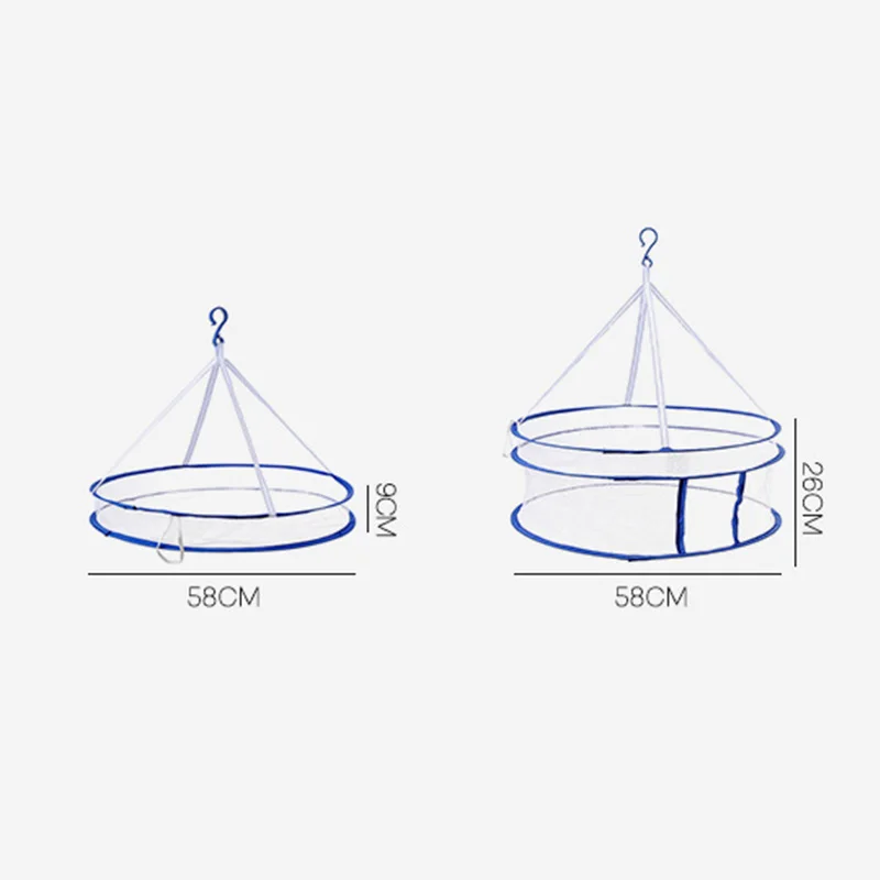 Портативная Складная Сушилка крюк сушилка вешалка для одежды корзина для белья сетка-сушилка двухслойная Стирка сушка белья корзина