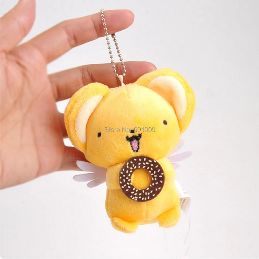 EMS 100/лот 10 см японский мультфильм аниме брелок Cardcaptor Sakura Kero плюшевые куклы брелок Подвески мягкие подарки для детей