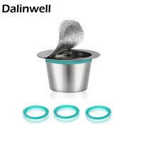 Заводская, заправка кофе Nespresso, капсулы из нержавеющей стали, многоразовые капсулы Nespress, многоразовые итальянские фильтры для кофе