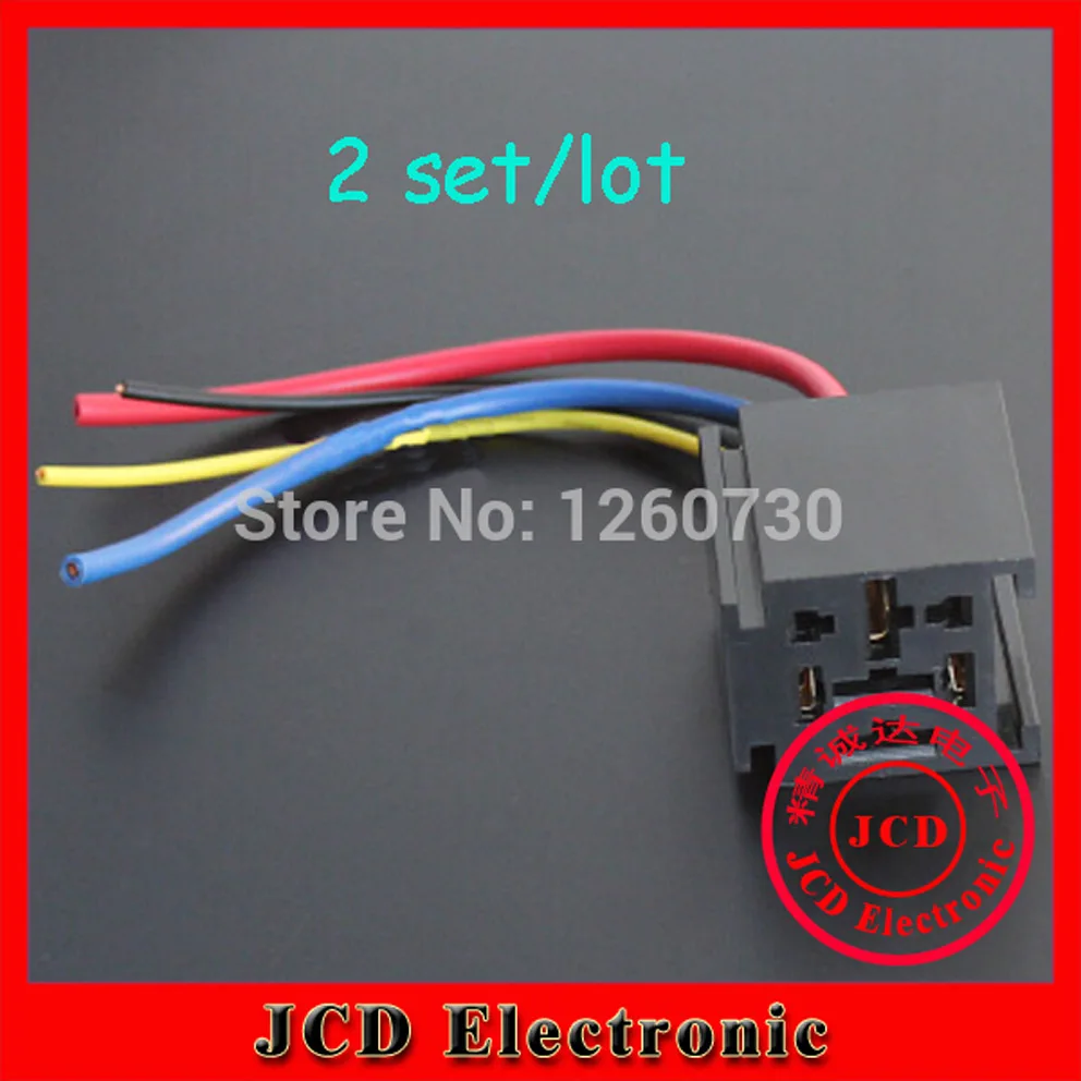 

cltgxdd 2 sets auto Relay socket with cable automotive 9.5 feet Auto connector