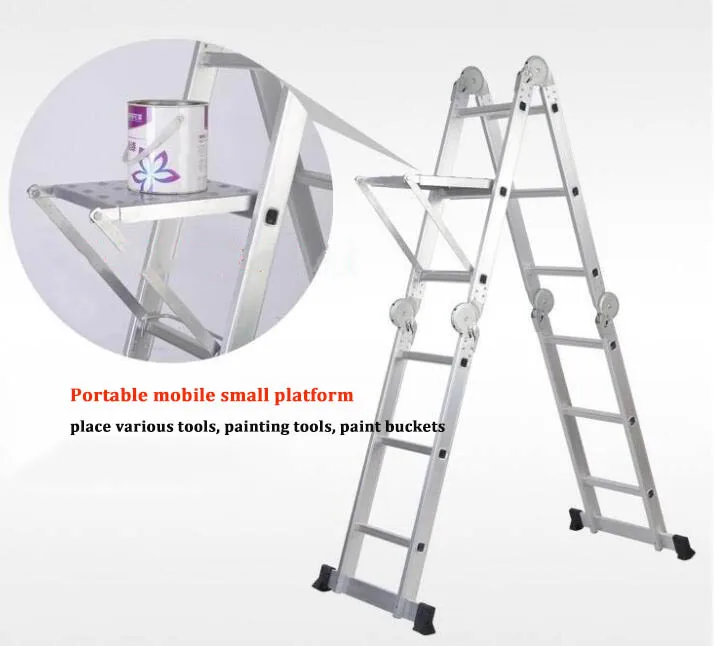 

The Versatile Work Platform Work Ladder Little Giant Foldable Versatile Al Stand Hold Tools Paint Work Platform Ladder