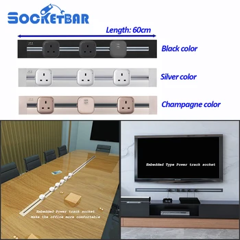

Factory Fashion 60cm Emmeded Type Usb Wall Socket Tomada Electric LED Light Living Room Meeting Room
