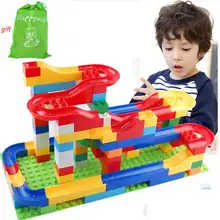 Happywill marble run font b toy b font 1 Set Run Rolling Ball Rail Building Blocks