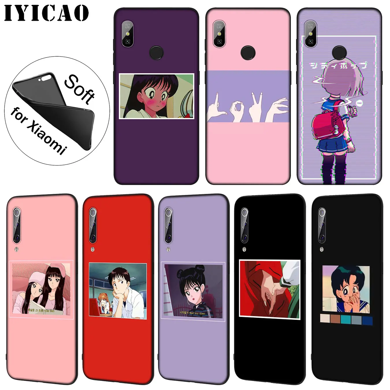 IYICAO Мягкий силиконовый чехол для телефона с японским аниме Love Friend ART Для Xiaomi Mi 10 9 9T
