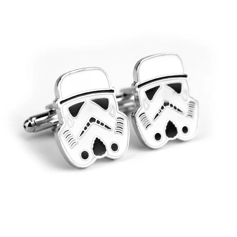

10 pcs/lot New Star Wars Imperial Stormtrooper Cufflinks Men Shirt High Quality Men Cufflinks Fashion Jewelry Accessories