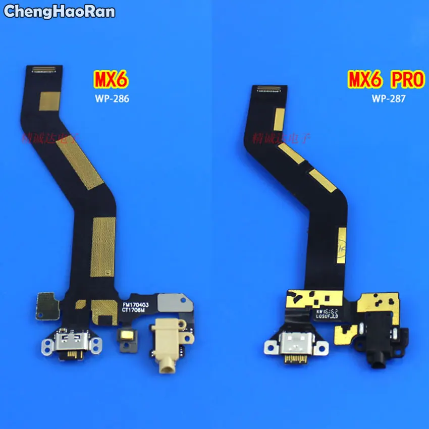 

ChengHaoRan 1Piece Dock Connector Micro USB Charger Charging Port Flex Cable Complete Parts for MX6 MX6 Pro/Pro 6