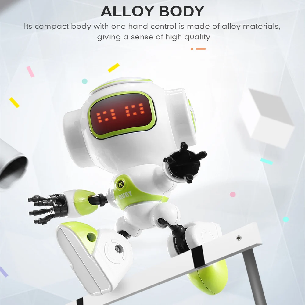 R9 LUBY интеллигентая (ый) смарт RC робот осязаемый Управление DIY жест говорить Симпатичный мини робот RC игрушки для детей