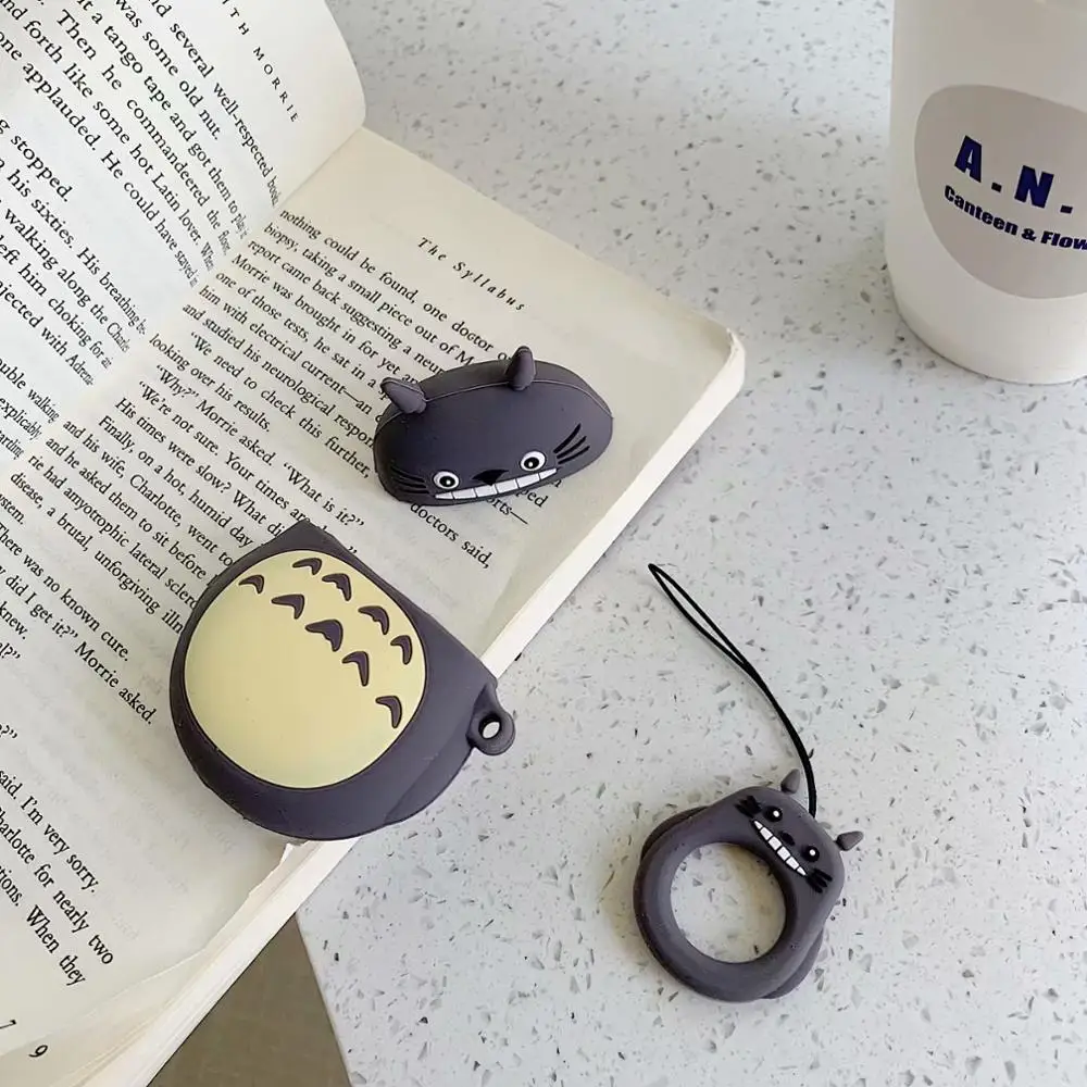 3D Милый Kawaii аниме мультфильм Тоторо Безликий человек чехол для Airpods 1 2 без лица