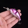 1pcs 8.5cm 14.8g 6 Colors Plastic Hard Crank Crankbait Baits Fishing Lures Two Treble Hooks Pesca With 3D Eyes ► Photo 2/6
