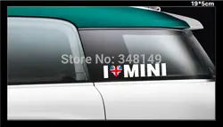 Автомобиль-Стайлинг I Love Мини-светоотражающие наклейки и надписи для Mini Cooper Countryman R50 R52 R53 R58 R56