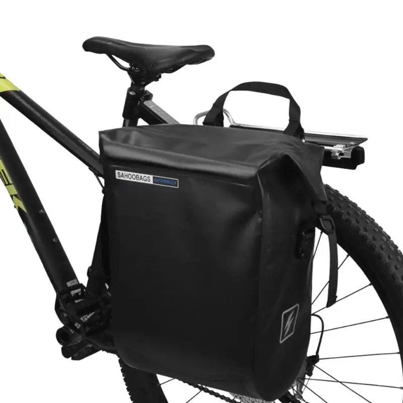 Clearance 20L Waterproof Bicycle Bag MTB Mountain Road Bicycle Pannier Bike Rear Rack Tail Seat Pack One Side Cycling Luggage Carrier Bags 3