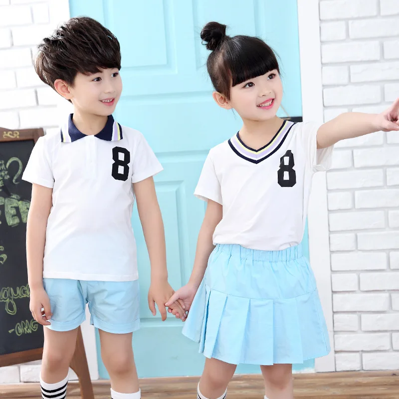 

Kindergarten Park Service Summer Wear Pupil School Uniform Customized Children's Garment Wear Six Children Clothing Serve