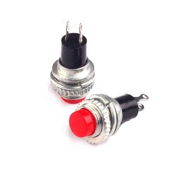 

20pcs Doorbell button switch (not self-locking) diameter 10MM / push button switch / round cap two feet