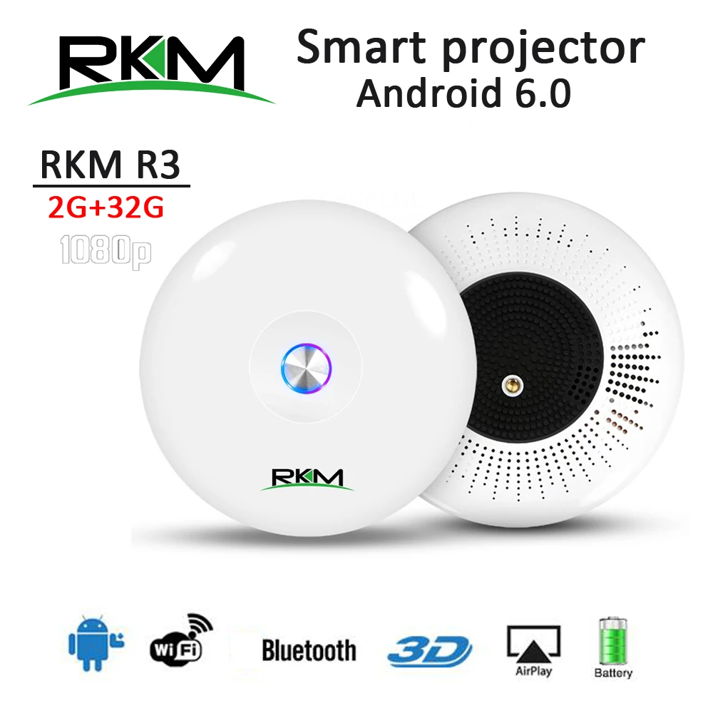 

Smart 3D Android Projector TV 4K Wifi Bluetooth DLP HD Portable LED Video 1080P Phone Home Theater LED Mini Projector Projektor