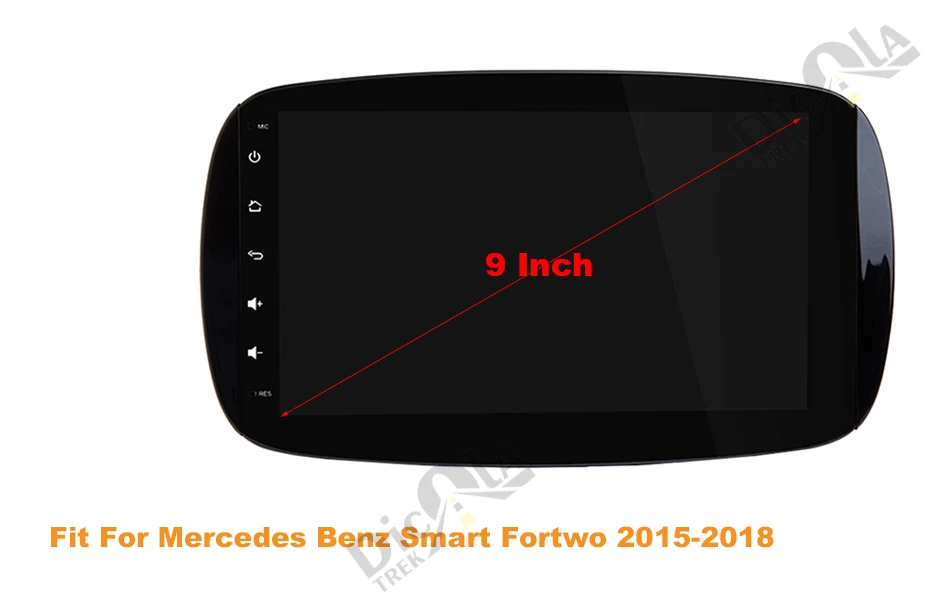 Discount IPS PX5 4G+32G 9" Android 9.0 1din Car GPS radio For Mercedes Benz Smart multimedia player auto stereo no CAR dvd player 0