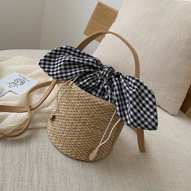 

Small bag female 2019 summer new Korean version Casual wild straw handle bag Woman fashion shoulder bag C41-77