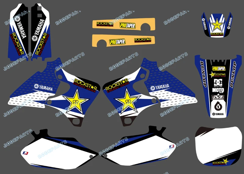 Мотоцикл Байк YZ250F YZ450F Стикеры Графика комплект для YAMAHA YZ400F YZ425F 1999 2000 2001 2002 |