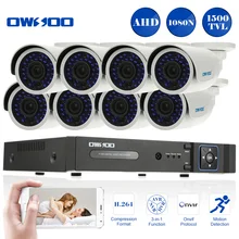 OWSOO 1500TVL 720 P наружный системный комплект для фотокамеры 8CH Full AHD 1080N HDMI DVR Onvif рекордер 8*720 P наружный AHD CCTV камера