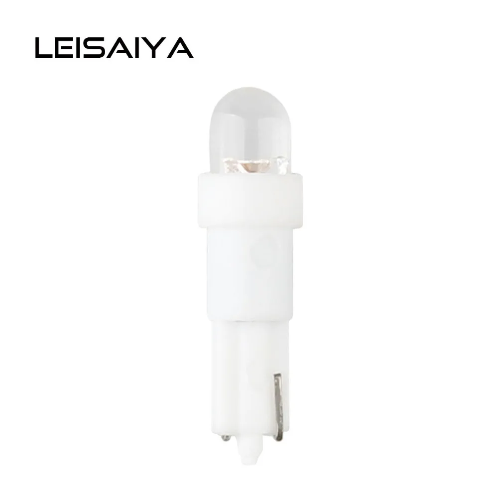

2pcs T5 Auto Instrument Plate Light Lamp White LED Interior Dashboard Bulb 12V