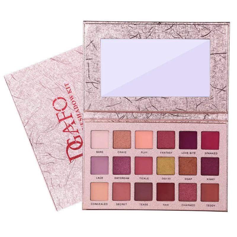 

18 Color Shining Eyeshadow Palette Makeup Glitter Pigment Smoky Eye Shadow Pallete Waterproof Cosmetics
