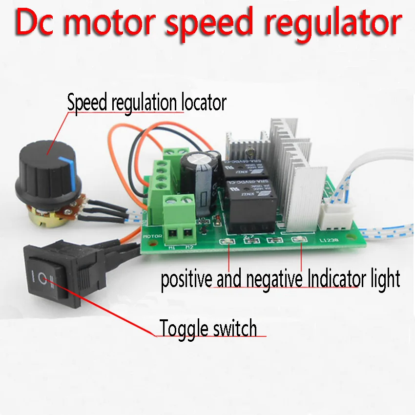 Dc motor speed regulator Electric grinding polishing engraving 6 v 12 v and 24 v reversing control switch