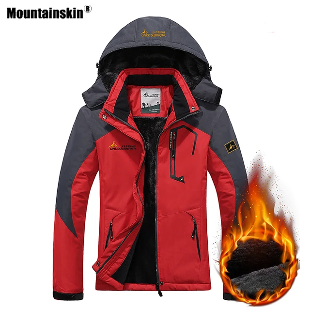 US $28.51 Mountainskin Women's Winter Inner Fleece Waterproof Hiking Jackets Outdoor Sports Warm Camping Trek