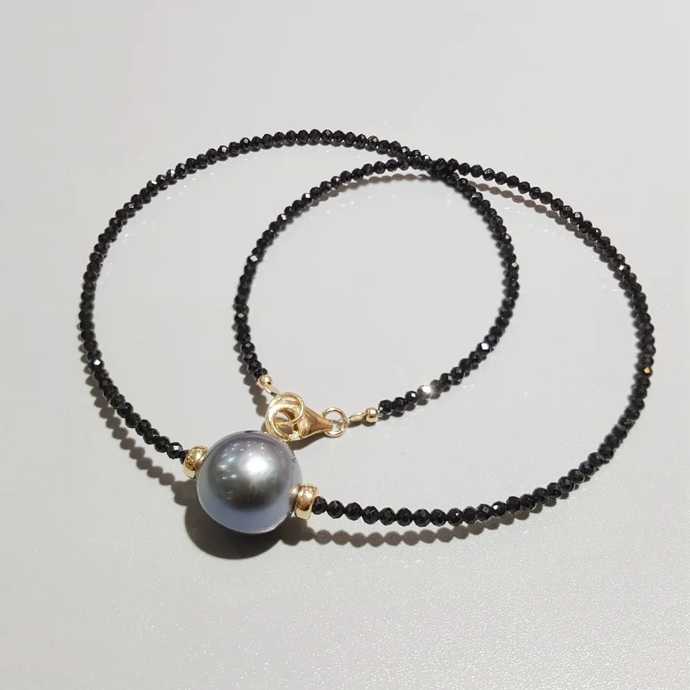 Lii Ji Tahitian Pearl Black Spinel 