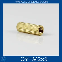 Free shipping M2*9mm cctv camera isolation column 100pcs/lot Monitoring Copper Cylinder Round Screw.CY-M2*9mm