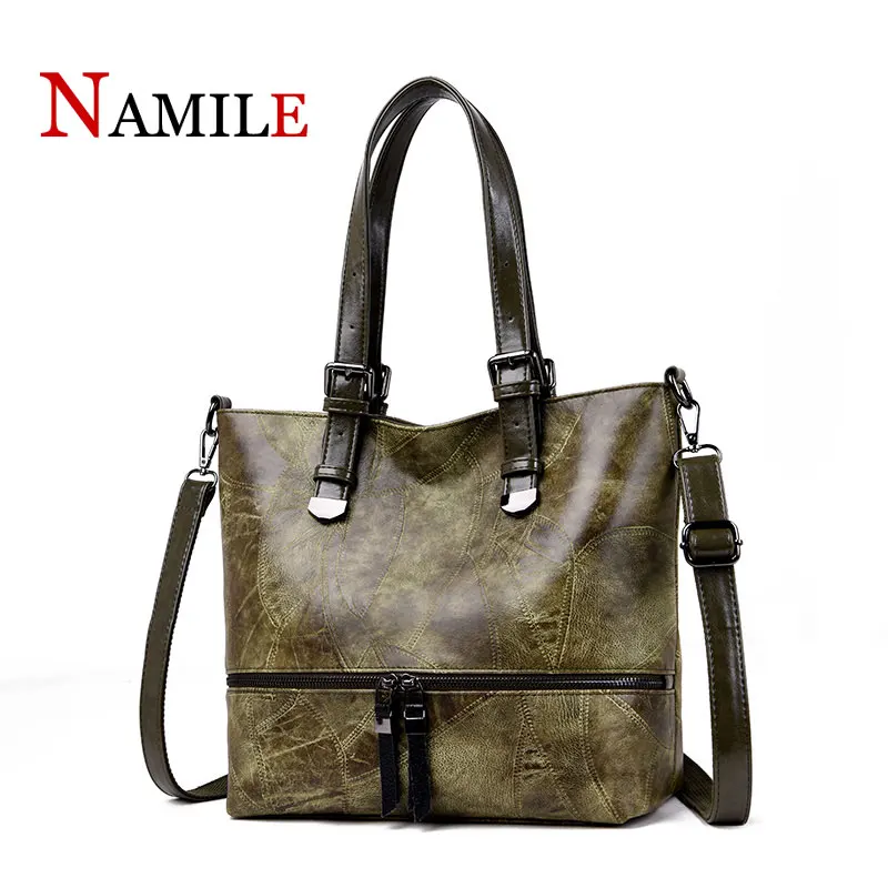 

women bag 2019 new fashion ladies high quality PU handbag elegant shoulder messenger bag ladies large bucket handbag