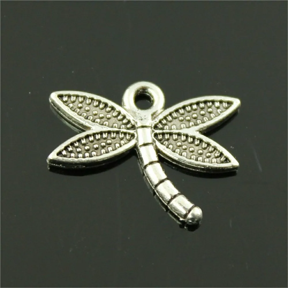 WYSIWYG 15pcs 18x14mm Pendant Dragonfly Dragonfly Charm Pendants For Jewelry Making Antique