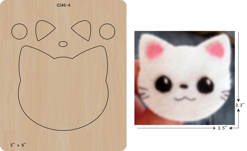 

New cat Wooden die Scrapbooking C-346-4 Cutting Dies