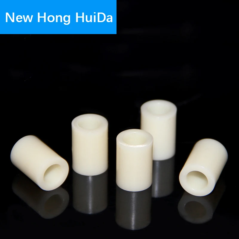 M3 Nylon Plastic Rround Metric spacer standoff White NonThreaded ABS 2