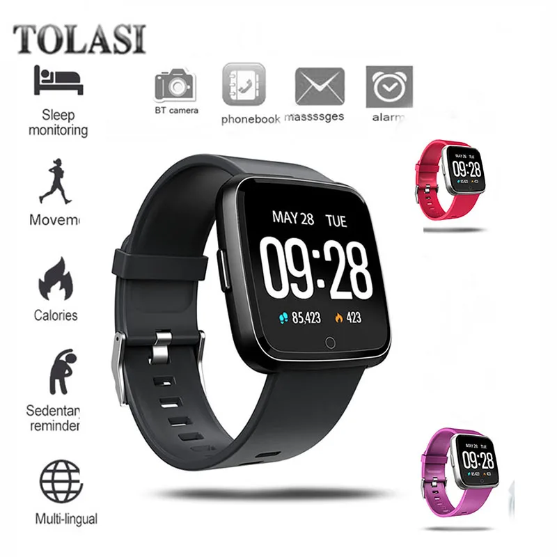 

Smart Watch Steel Y7 Blood Pressure Heart Rate Monitor Pedometer Bluetooth Remote Smartwatch Fitness Tracker For IOS Android