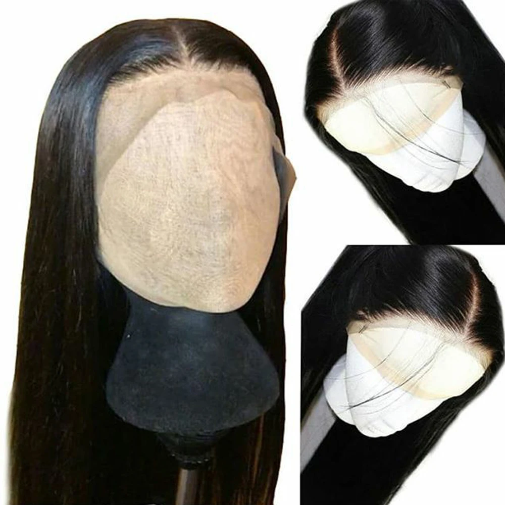 Перуанские Виргинские волосы прямые девственные волосы парики 360 парик шнурка предварительно сорвал 360 кружевных фронтальных париков с детскими волосами Aimu