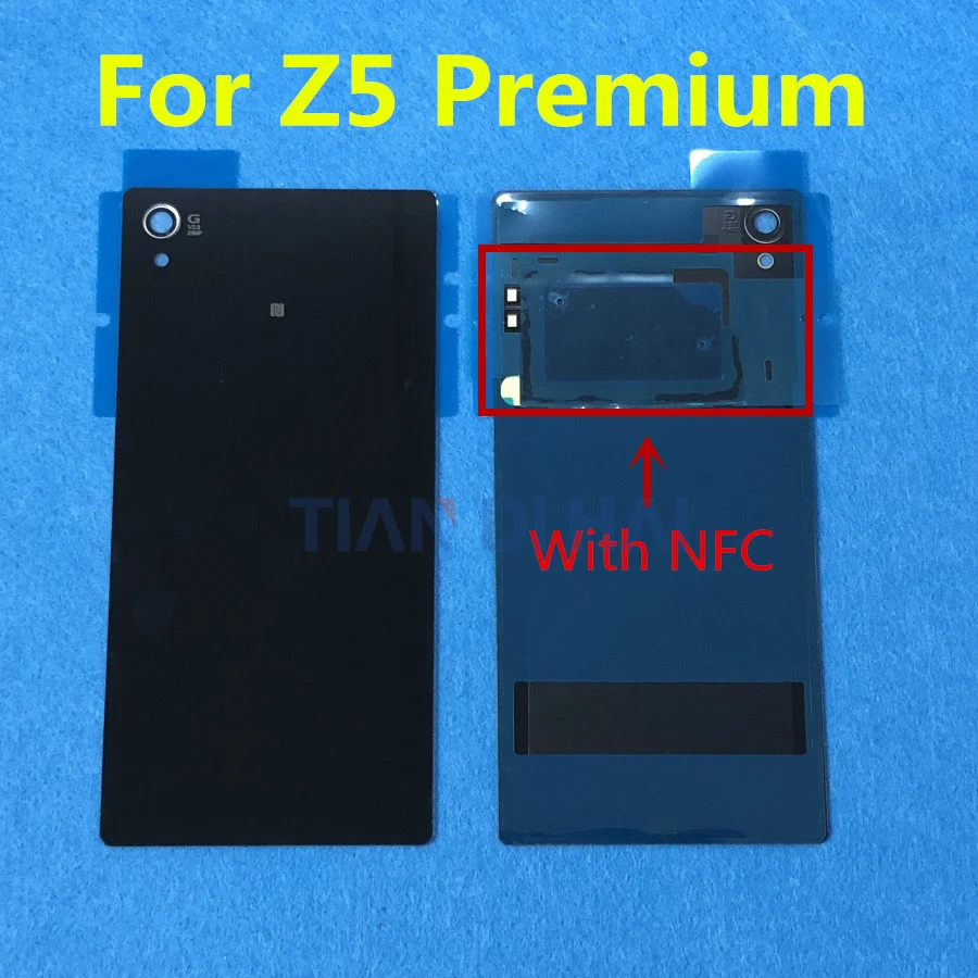 Крышка батарейного отсека для Sony Xperia Z5 Premium E6853 E6883 E6833 5 дюйма корпус стеклянный