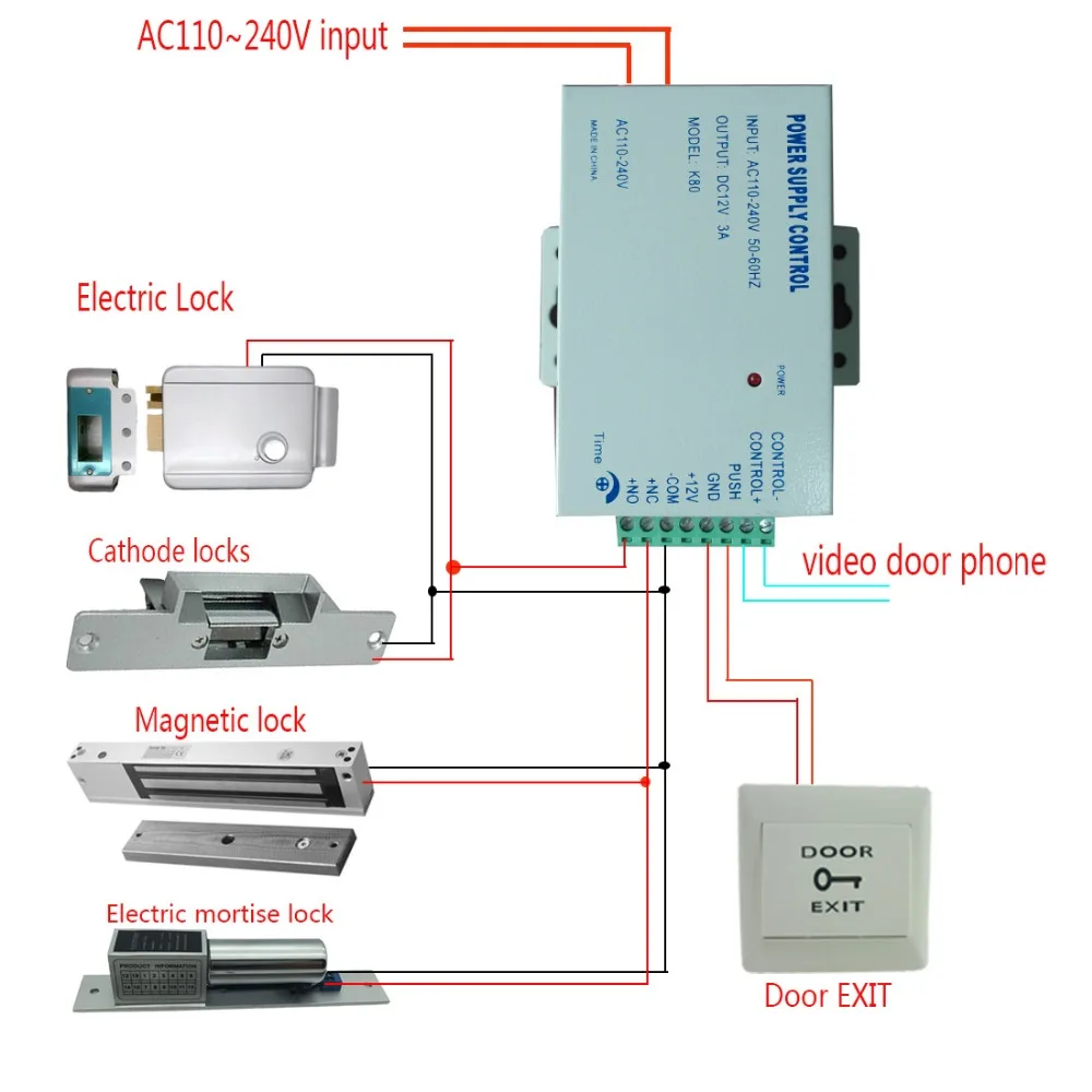 Aliexpress.com : Buy DIY Wired 7" Video Doorphone Intercom Entry System Kit Home House Security Surveillance Doorbell Door Phone System With Lock from ...