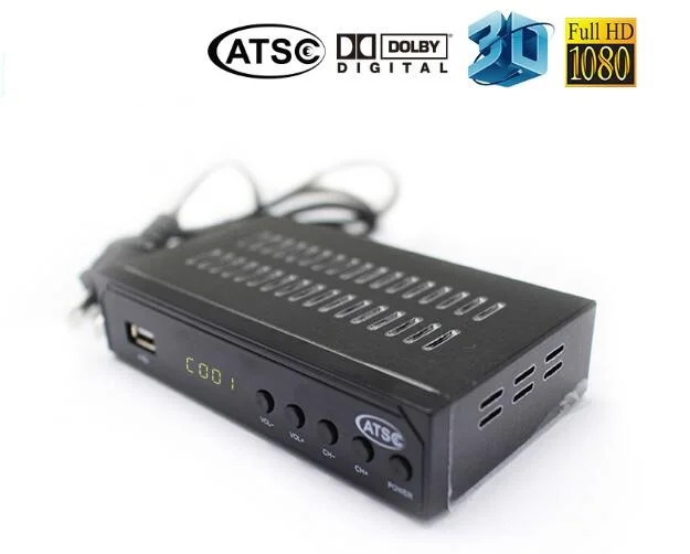 

HAOSIHD Digtal Convetrer Box ATSC TV BOX F01S with dvb T/T2 TV antenna Lifetime free USA/Mexico/Canada/South Korea TERRESTRIAL