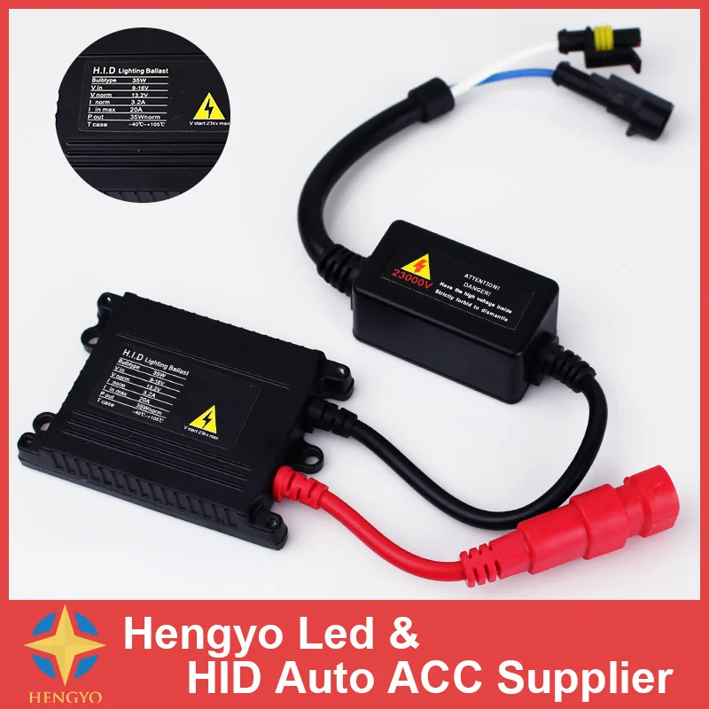 

1pcs AC Slim 35W Slim HID xenon ballast kit H1 H3 H7 H11 9005 9006 880 car headlight Electronic ballast