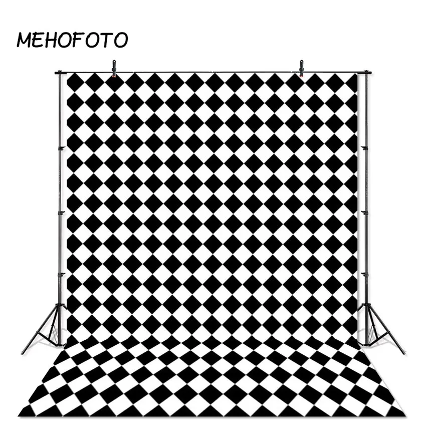 Черно белый квадратный фон MEHOFOTO портретные фоны для маленьких детей черно