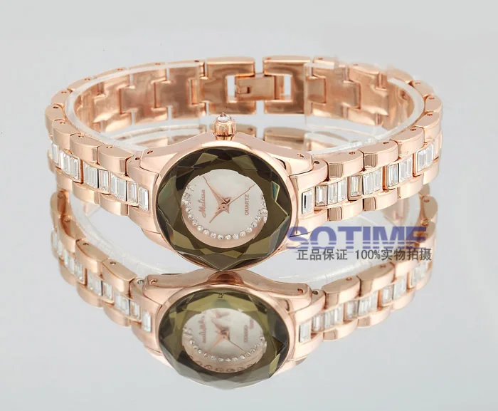 Простой модный бренд MELISSA для женщин полный стальной браслет часы Роскошные Кристаллы платье наручные кварцевые аналоговые Relojes Montre femme