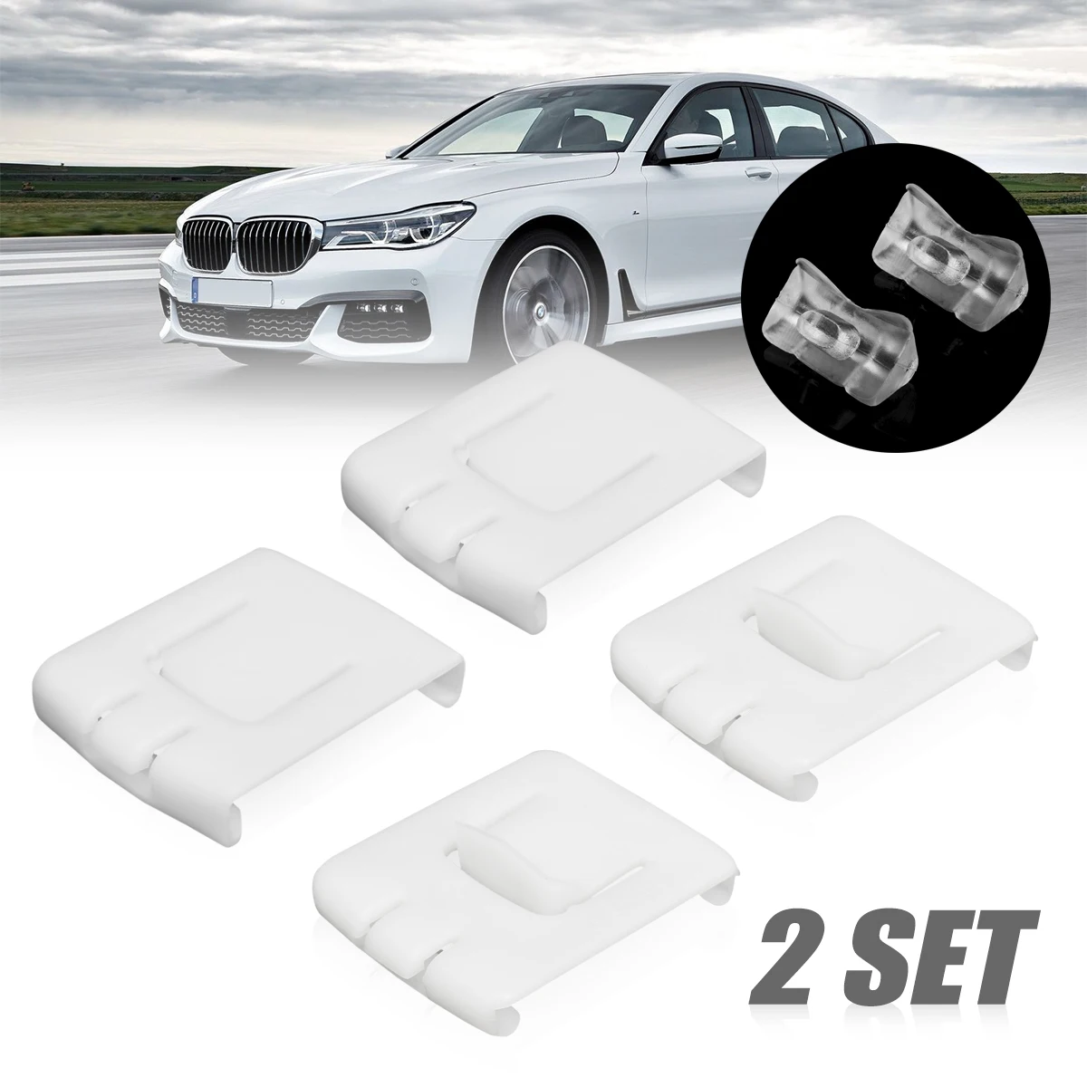 

2 Set 6 Piece Siut Seat Buckle Clip Runner Guide 435881203A C10 For GOLF MK1 MK2 MK3 CORRADO SCIROCCO Plastic