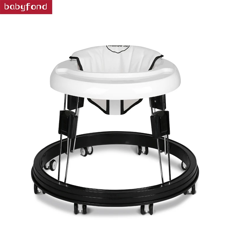 

Baby walker prevent card feet multi-function anti-rollover 6-18 month old baby hand push can sit folding pram RU free shipping