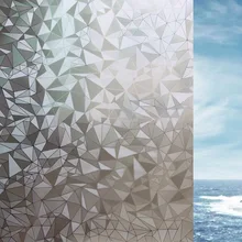 3D неправильная пленка для окна непрозрачная клеевая Электростатическая стеклянная Наклейка декоративная пленка для спальни двери окна стикер домашний декор