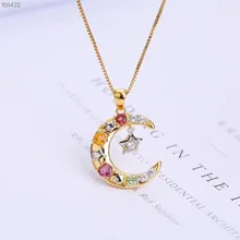 gemstone jewelry wholesale trendy 925 sterling silver natural colorful tourmaline charm necklace pendant for female цена gemstone jewelry wholesale trendy 925 sterling silver natural colorful tourmaline charm necklace pendant for female цены онлайн