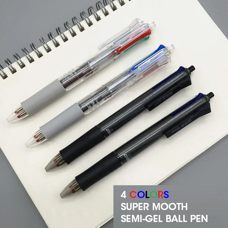 M& G 3 цвета, гелевая чернильная ручка 0,5 мм, 3 цвета в 1, очень тонкие шариковые ручки, черные, синие, красные, для офиса, школьные принадлежности, канцелярские принадлежности