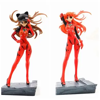

EVA Actoin Figure Anime Model Asuka Langley Soryu Combats Dolls Decoration Collection Figurine Christmas Toys for Gifts 21cm